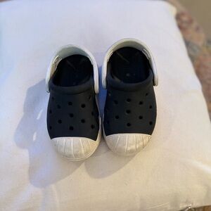 Kids Black and White Clogs